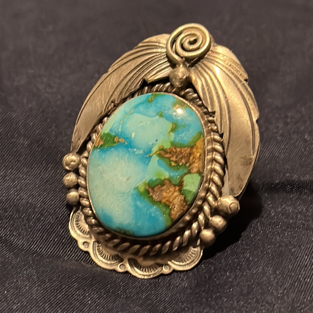 Sonoran Blue Turquoise Ring Size 10